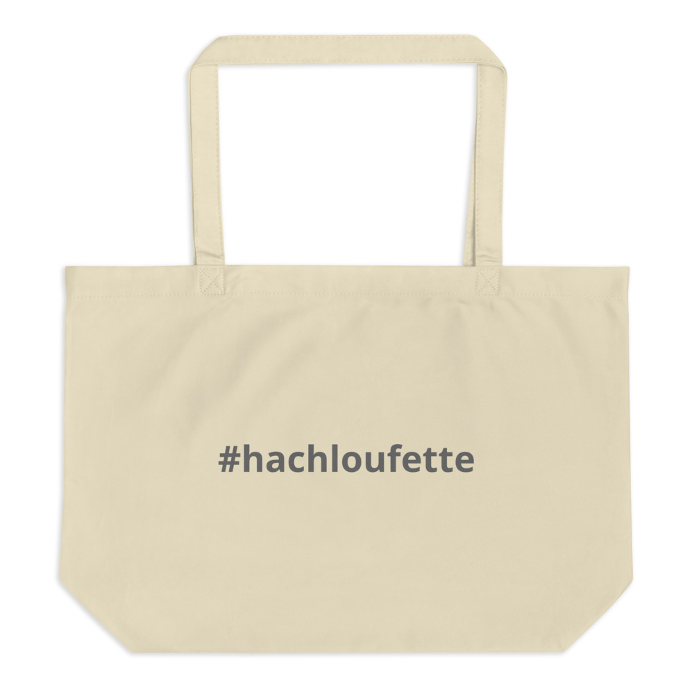 Download Grand tote bag bio « #hachloufette » - Yehudies
